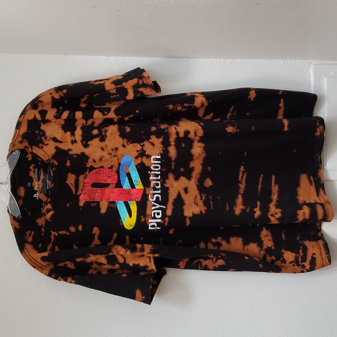 Playstation Tie Dyed Playstation Logo Size 2x